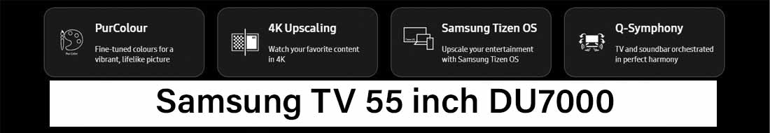 قیمت و خرید تلویزیون سامسونگ 55 اینچ DU7000