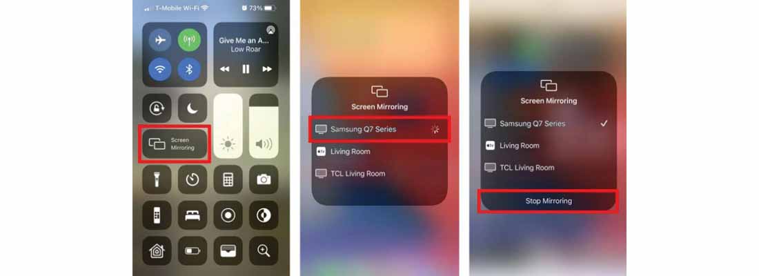 اتصال آیفون به تلویزیون با استفاده از Screen mirroring